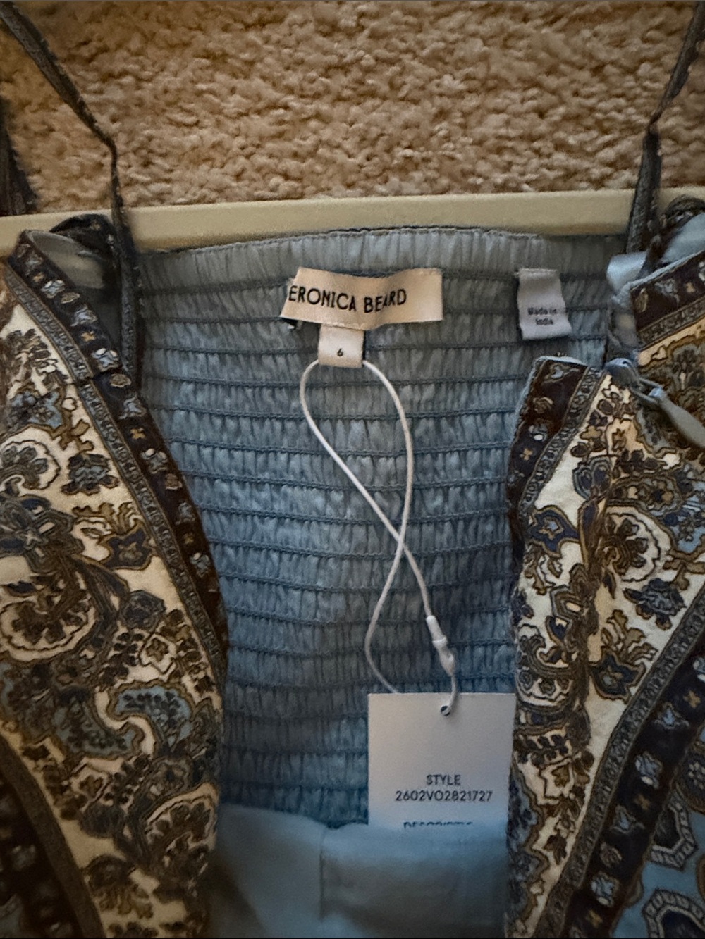 Veronica Beard Lana Scarf Dress- size 6 - Picture 5 of 7